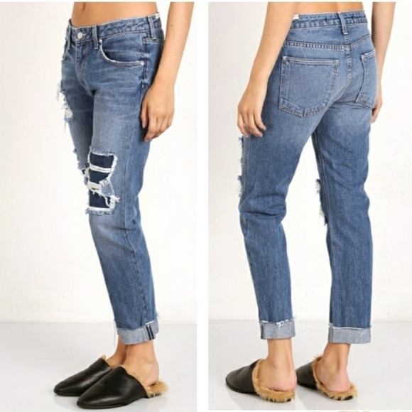 Lovers+Friends Ezra Slim BF Jean Cypress Size 24 - Picture 13 of 14